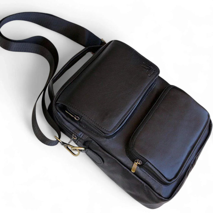 شنطة كروس من الجلد الطبيعى