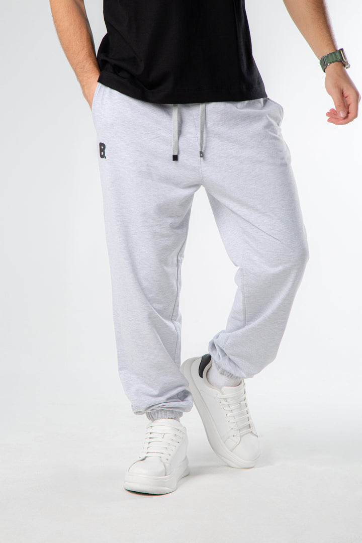 WASHED JOGGER WAIST PANTS - ICE Gary.