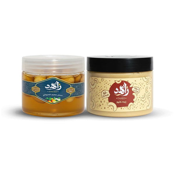 Special offer: Cashew butter 200g + Honey with nuts 250g