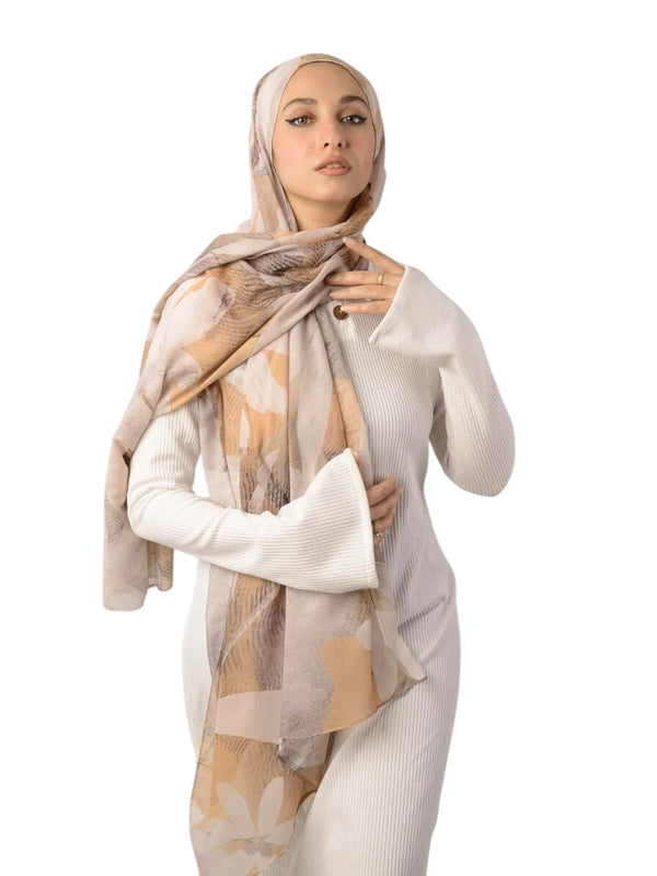 ايشارب قطن بيج منقوش