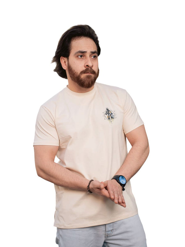 تيشيرت هيروغليفي رسمة أنوبيس رجالي