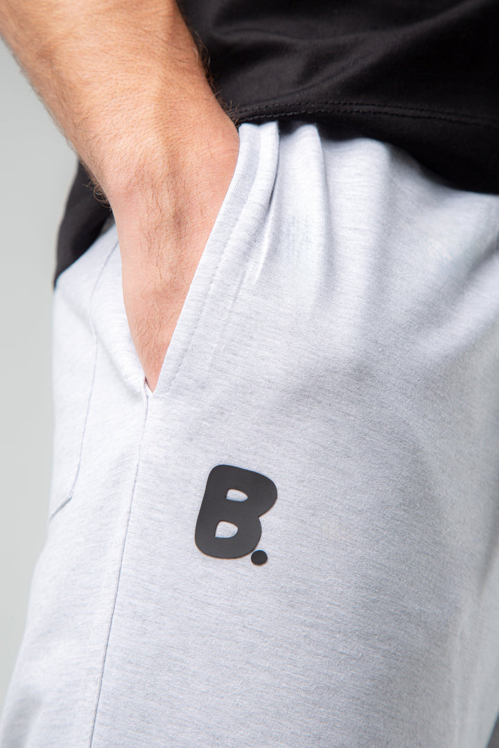 REGULAR FIT JOGGER WAIST PANTS - Ice Gray.