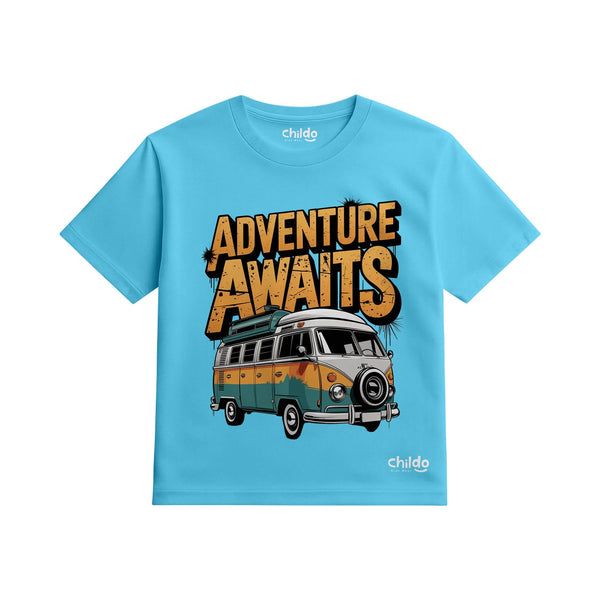 تيشيرت صيفي أولادي Adventure Awaits
