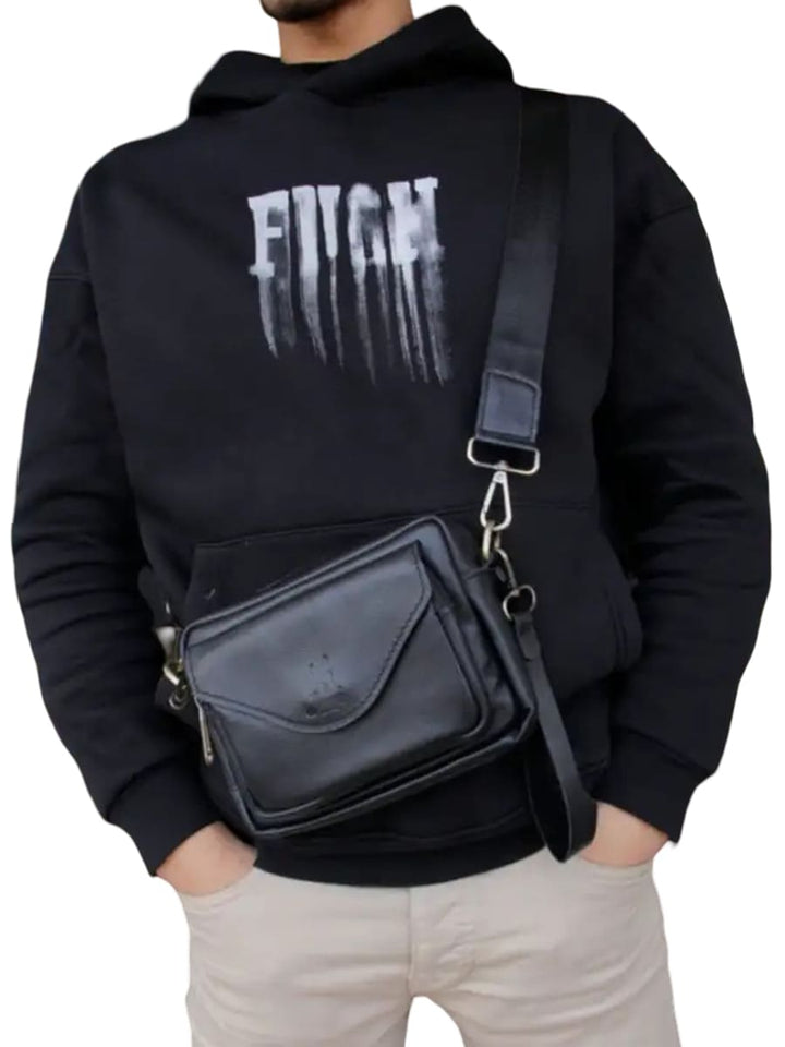 شنطة يد وكروس جلد طبيعي