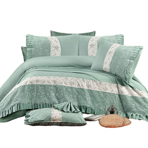 طقم ملاية سرير 4 قطع مينت جرين فاتح