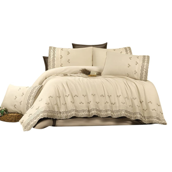 طقم ملاية سرير 4 قطع كافيه