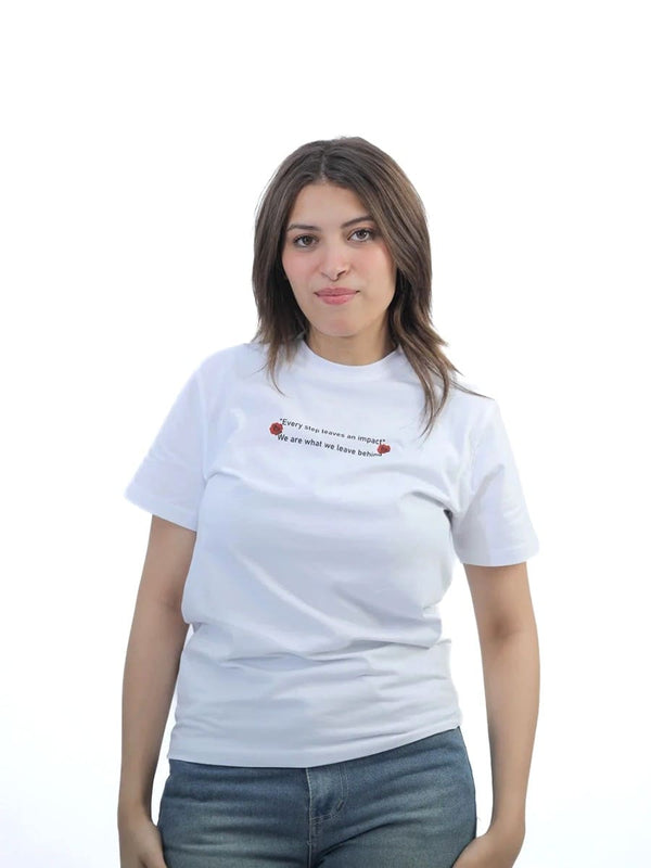 تيشيرت كاجوال أبيض