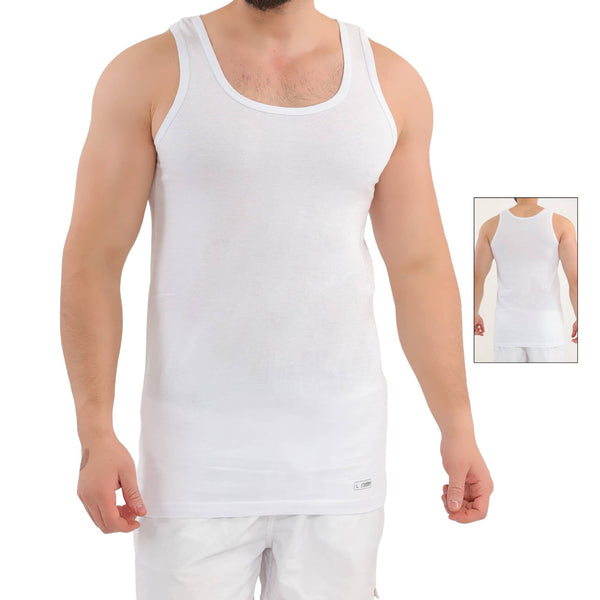 حمالة رجالي أبيض قطن 100%