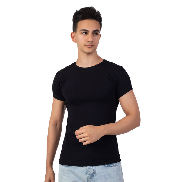 اندر شيرت بيزك رجالي نصف كم قطن ليكرا