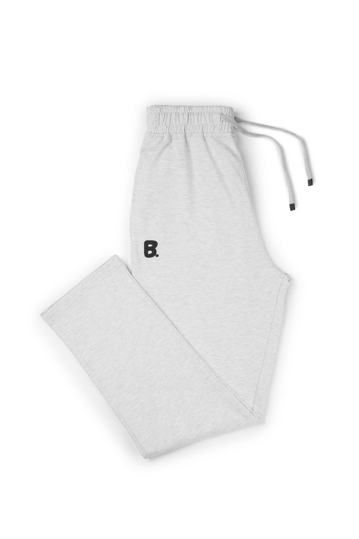 REGULAR FIT JOGGER WAIST PANTS - Ice Gray.