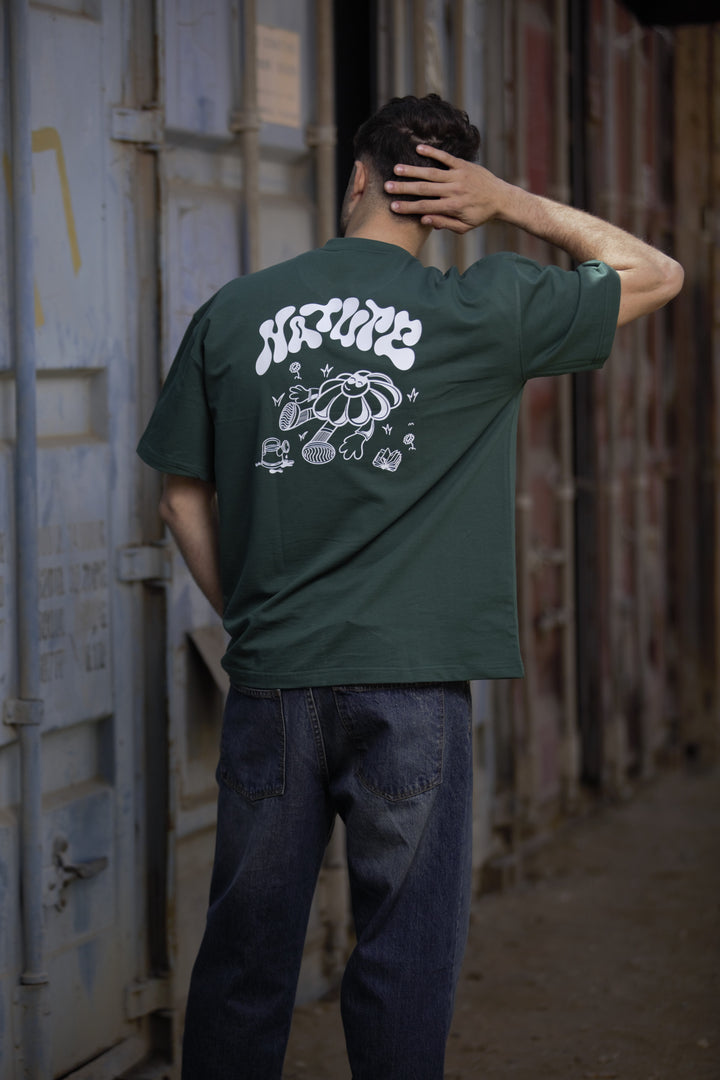 NATURE Genzary Oversized T-Shirt (Printed).