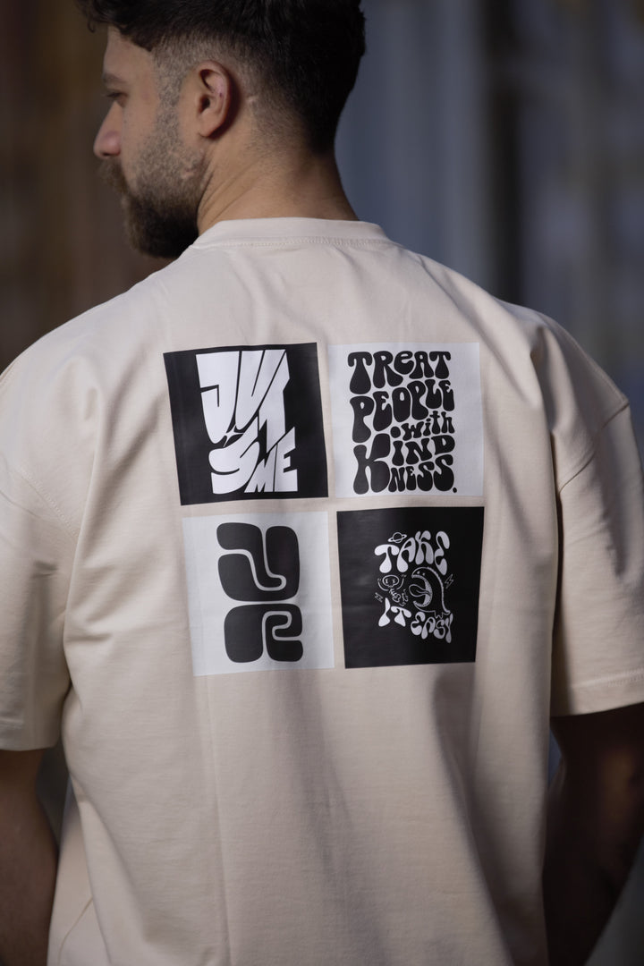 "JUST ME" Oversized T-Shirt (Printed).