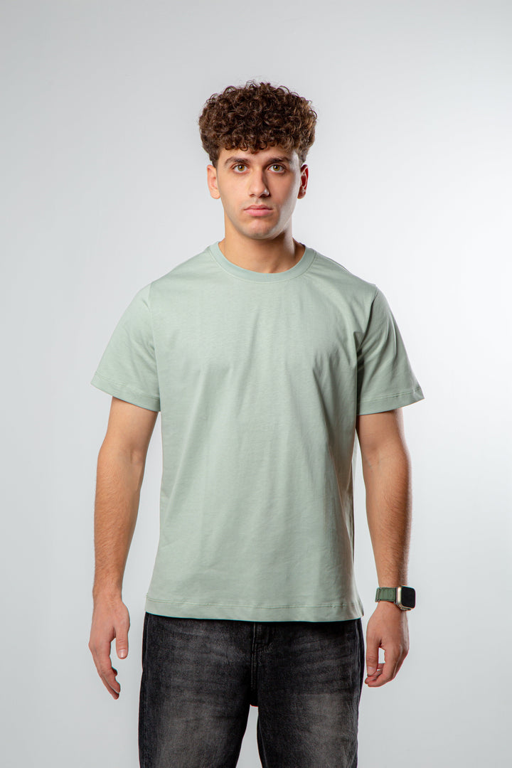 Regular Fit Crew Neck T-Shirt – Mint Green.