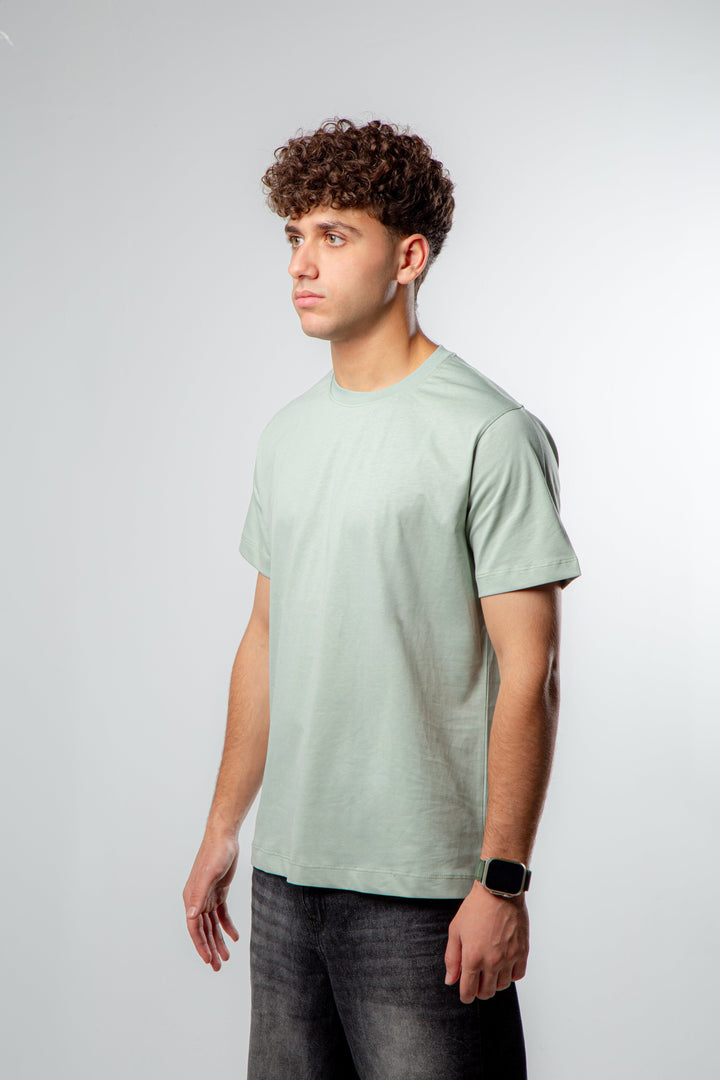 Regular Fit Crew Neck T-Shirt – Mint Green.