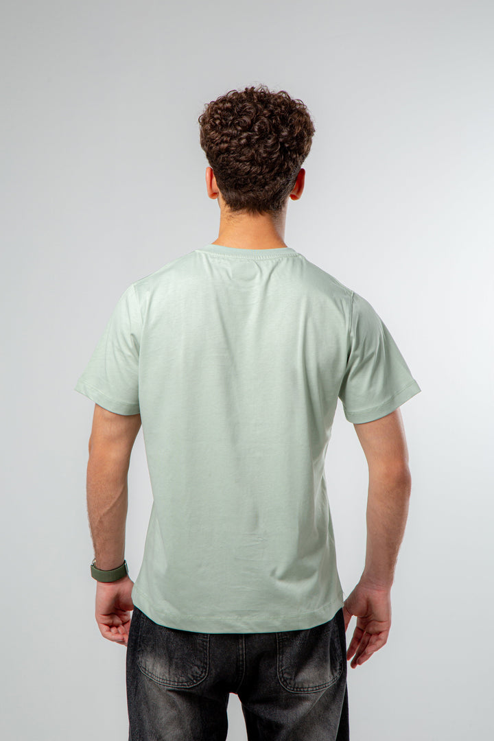 Regular Fit Crew Neck T-Shirt – Mint Green.