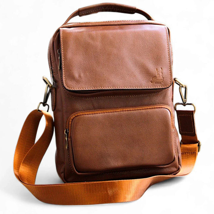 شنطة كروس من الجلد الطبيعى