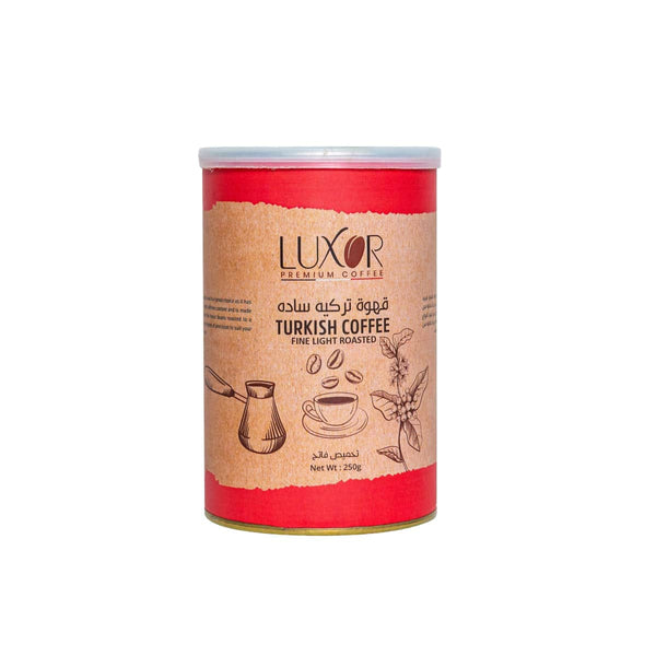 قهوه تركيه ساده بن تحميص فاتح عبوه 250 جم