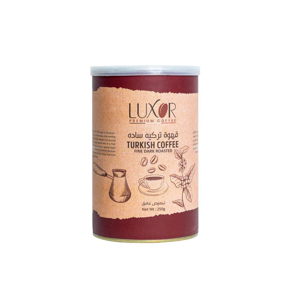 قهوه تركيه ساده بن تحميص غامق عبوه 250 جم