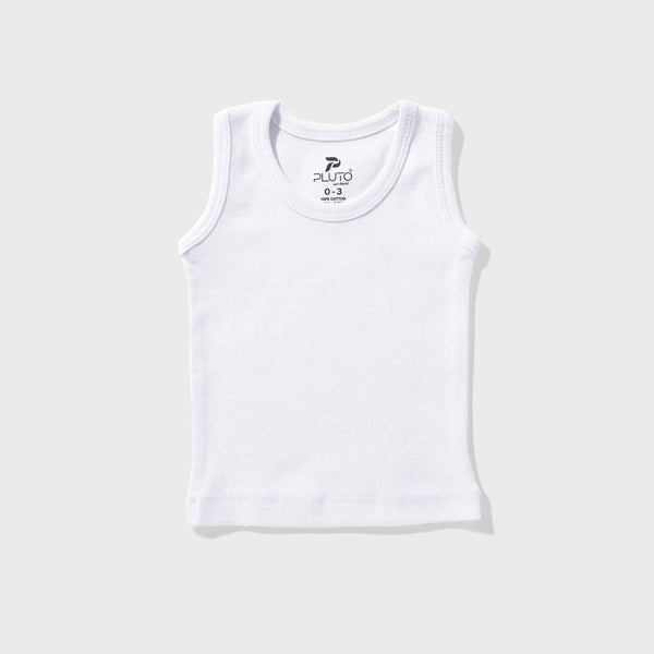 White cotton top for newborns