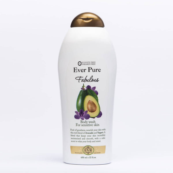 ايفر بيور جل استحمام بالأفوكادو للبشرة الحساسة 650 مل