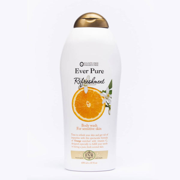 ايفر بيور جل استحمام بالبرتقال للبشرة الحساسة 650 مل