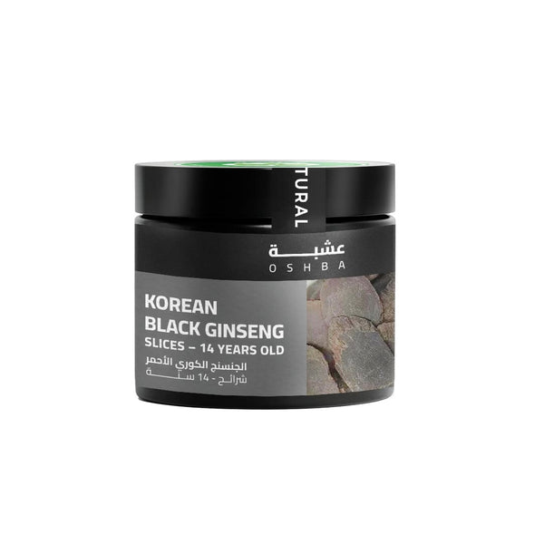 Korean black ginseng slices, age 14 years