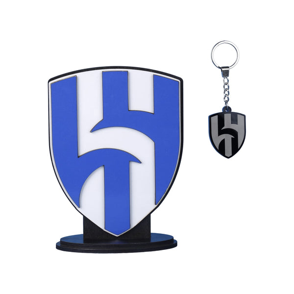 Al-Hilal Club shield + acrylic medal gift