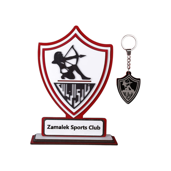 Zamalek SC shield + acrylic medal gift