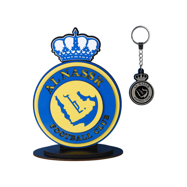 Al-Nassr Club shield + acrylic medal gift