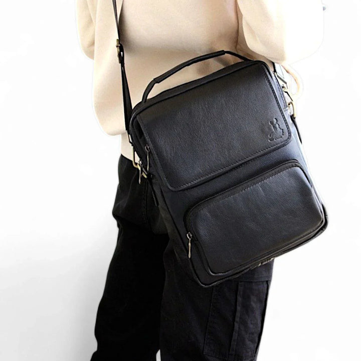 شنطة كروس من الجلد الطبيعى