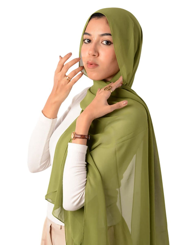 ايشارب شيفون أخضر