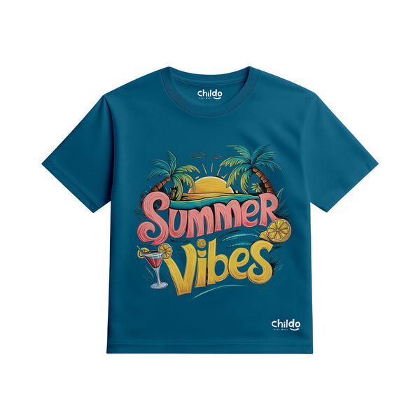 تيشيرت صيفي أولادي Summer Vibes