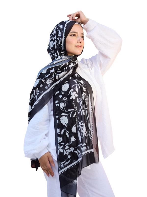 ايشارب شيفون أسود