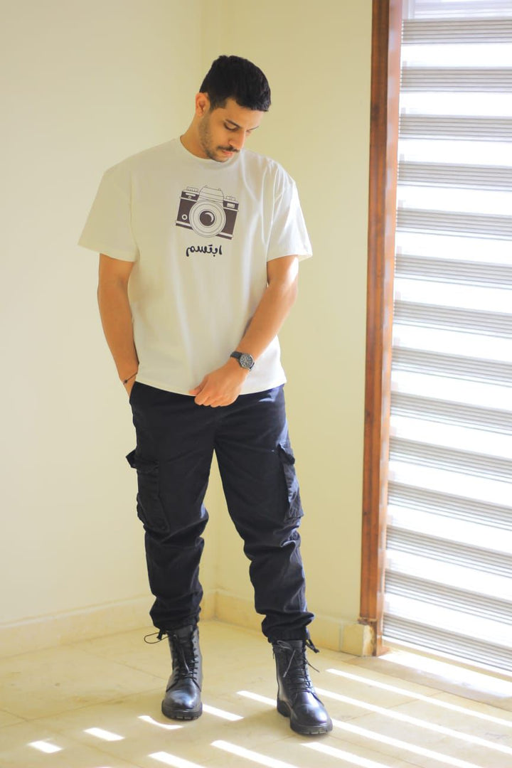 "إبتسم" Oversize T-shirt.