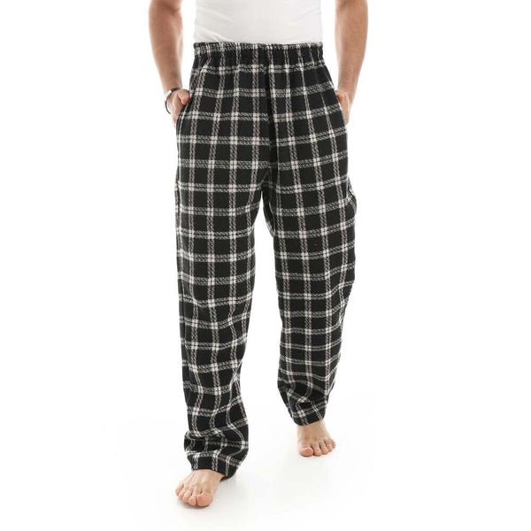 Men's checkered trousers made of cotton and polyester