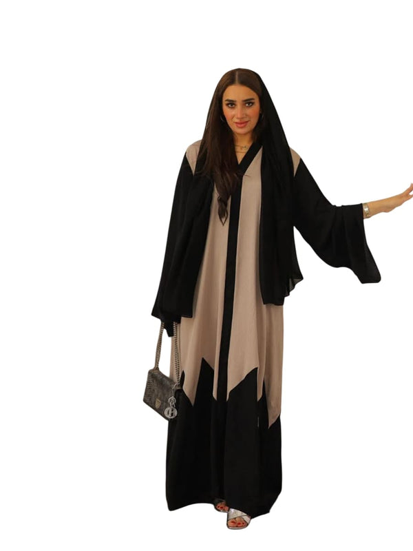 عباية بيج في اسود