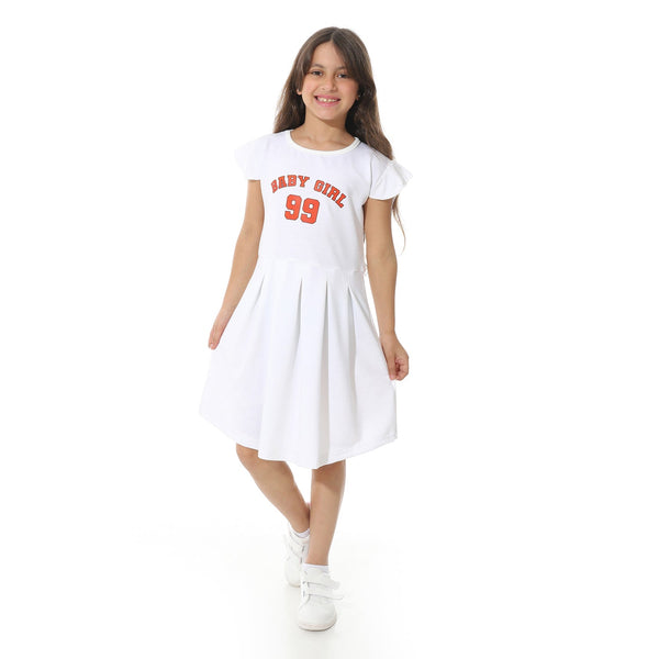 Baby girl printed front dress