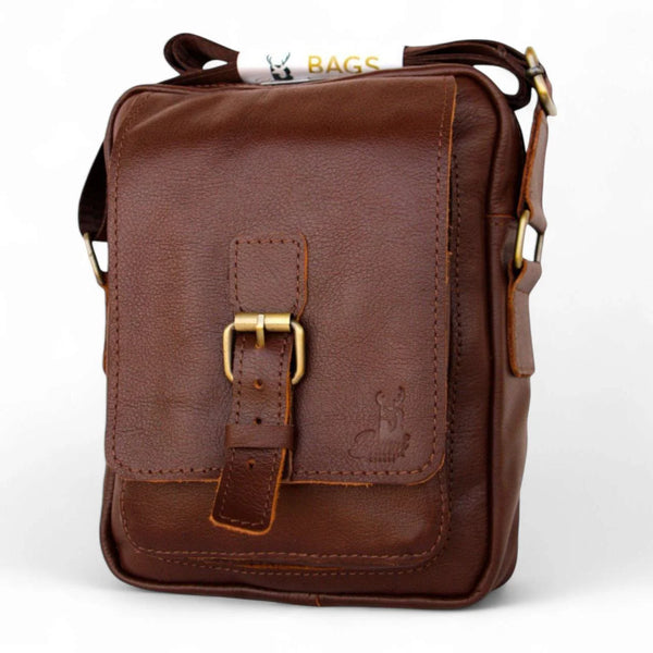 شنطة كروس من الجلد الطبيعي للرجال