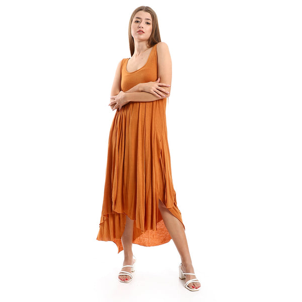 Women's casual long dress with side slits
