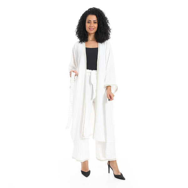 بدلة كيمونو مخططة للنساء