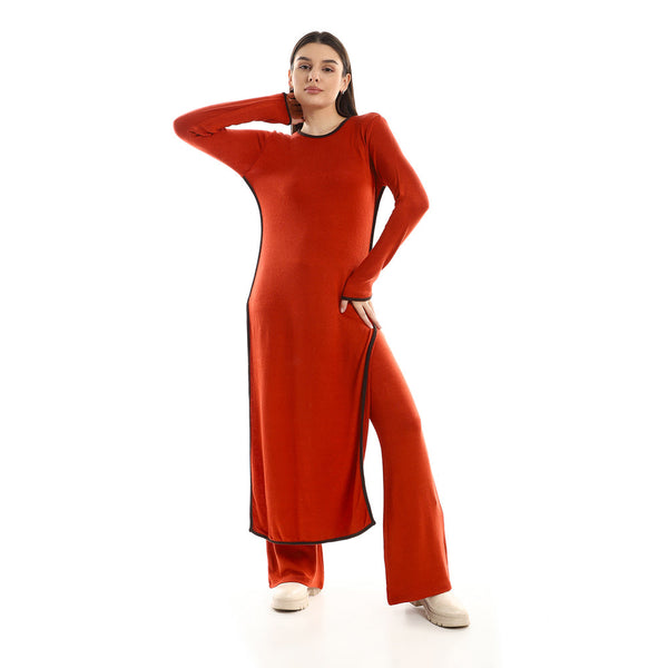 Women's set: comfortable blouse and pants in attractive colors
