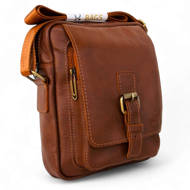 شنطة كروس من الجلد الطبيعي للرجال